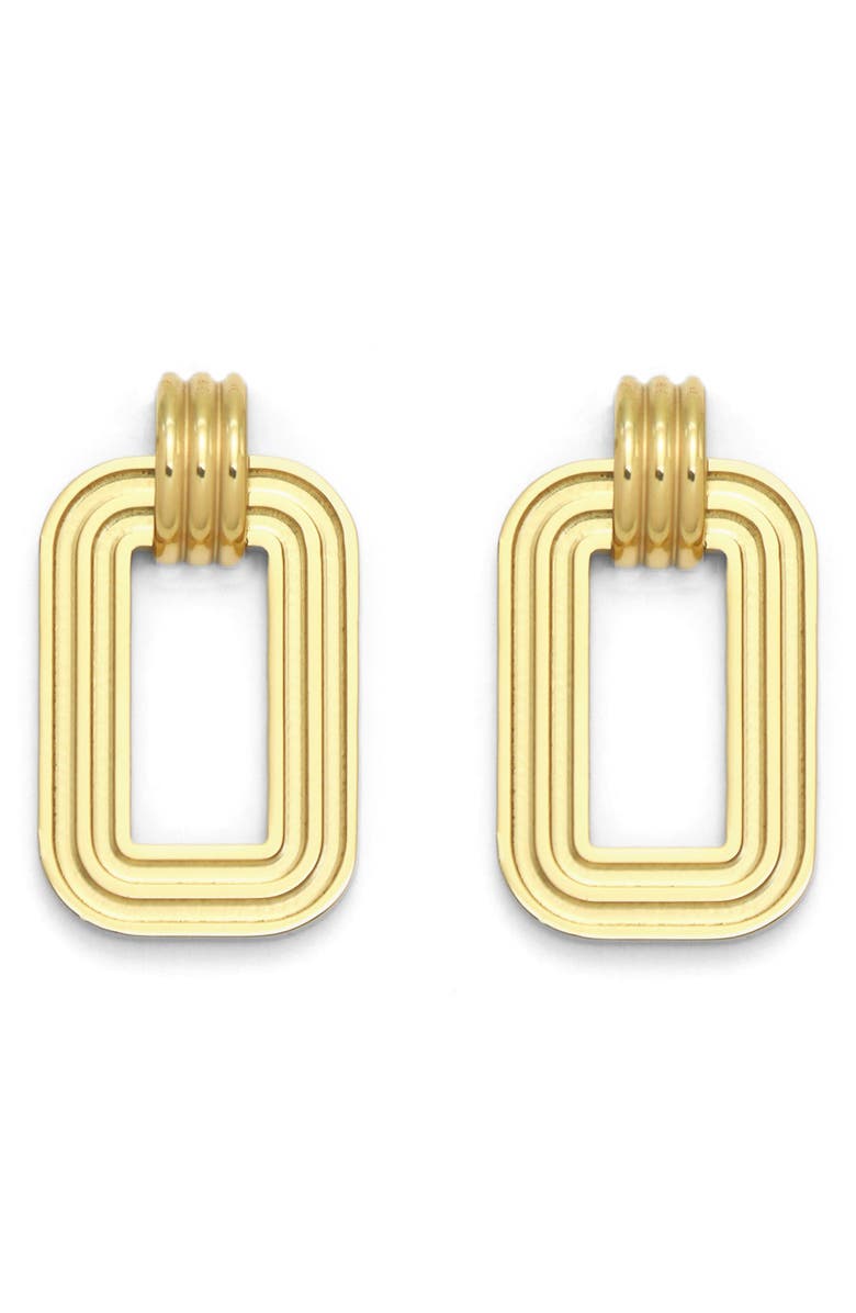 Petit Moments Rectangular Statement Drop Earrings, Main, color,