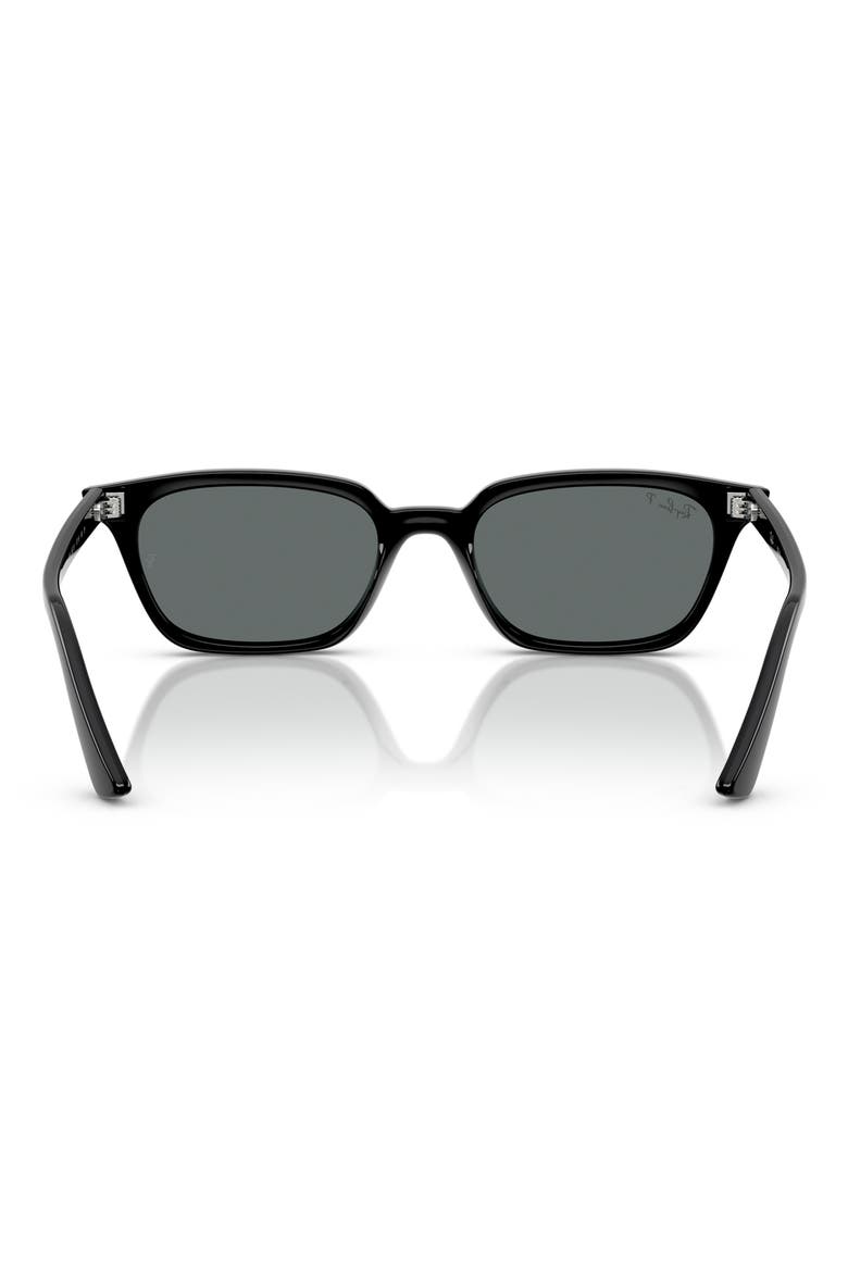 52mm Pillow Polarized Sunglasses, Alternate, color, DARK GREEN