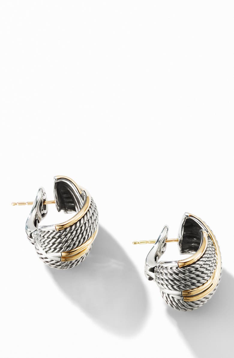 David Yurman Origami Crossover Shrimp Earrings, Alternate, color, 