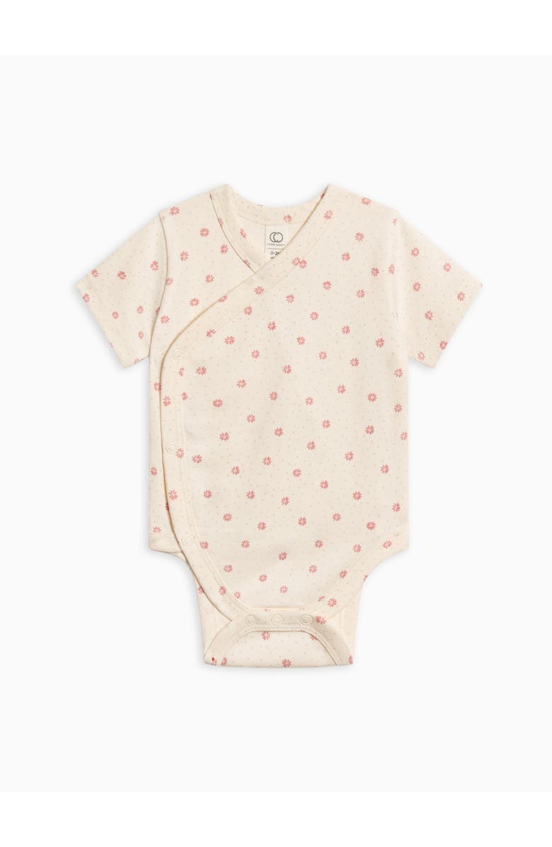 Colored Organics Organic Cotton Lark Short Sleeve Wrap Bodysuit, Main, color, 