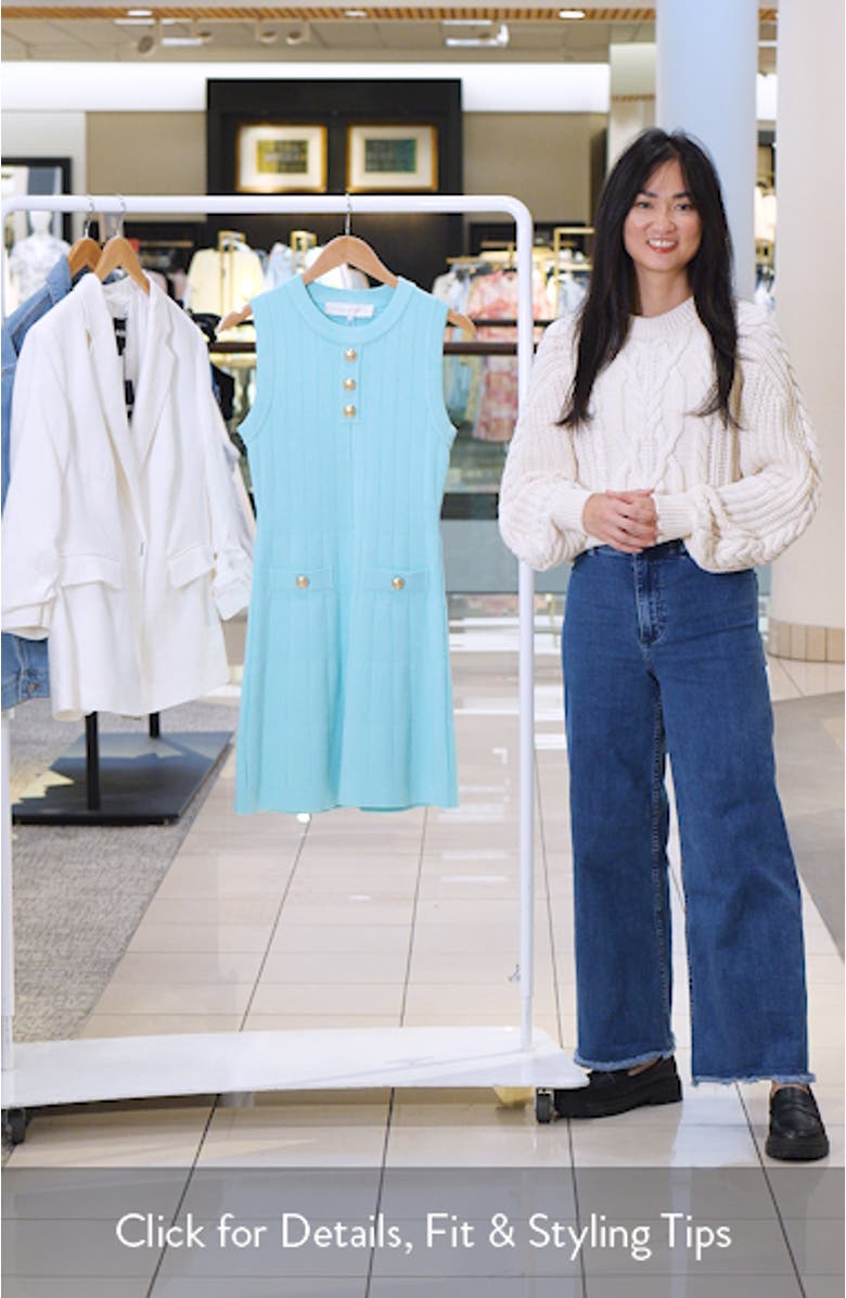 Sleeveless Rib Sweater Dress, sales video thumbnail