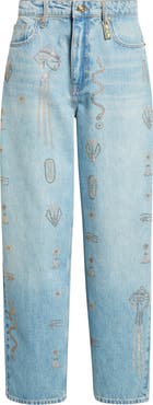 Camilla Crystal Hieroglyph Girlfriend Jeans