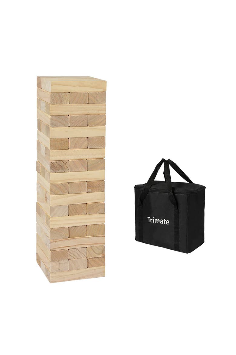 Tumbling Tower Large 21.25", Main, color, Brown
