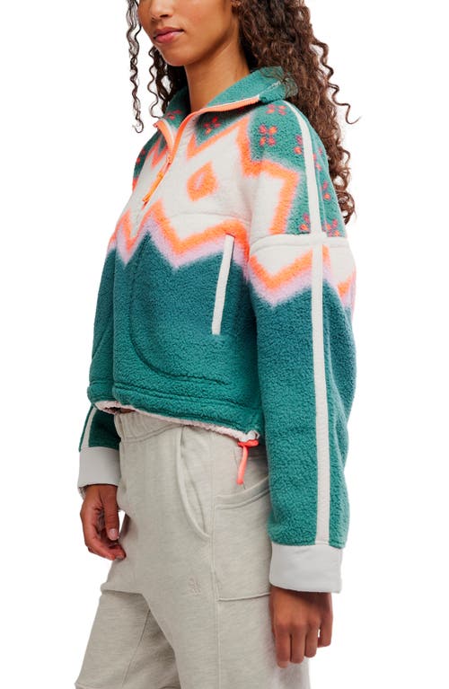 Free People Mountain High Quarter Zip In Multi