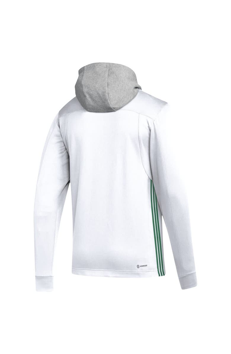 adidas Men's adidas White Minnesota Wild Refresh Skate Lace AEROREADY Pullover Hoodie, Alternate, color, 