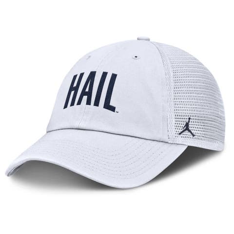 Men's Jordan Brand White Michigan Wolverines Club Campus Trucker Adjustable Hat