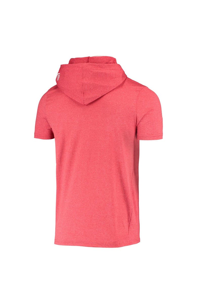 New Era Men's New Era Heathered Red San Francisco 49ers Team Brushed Hoodie T-Shirt, Alternate, color, Red