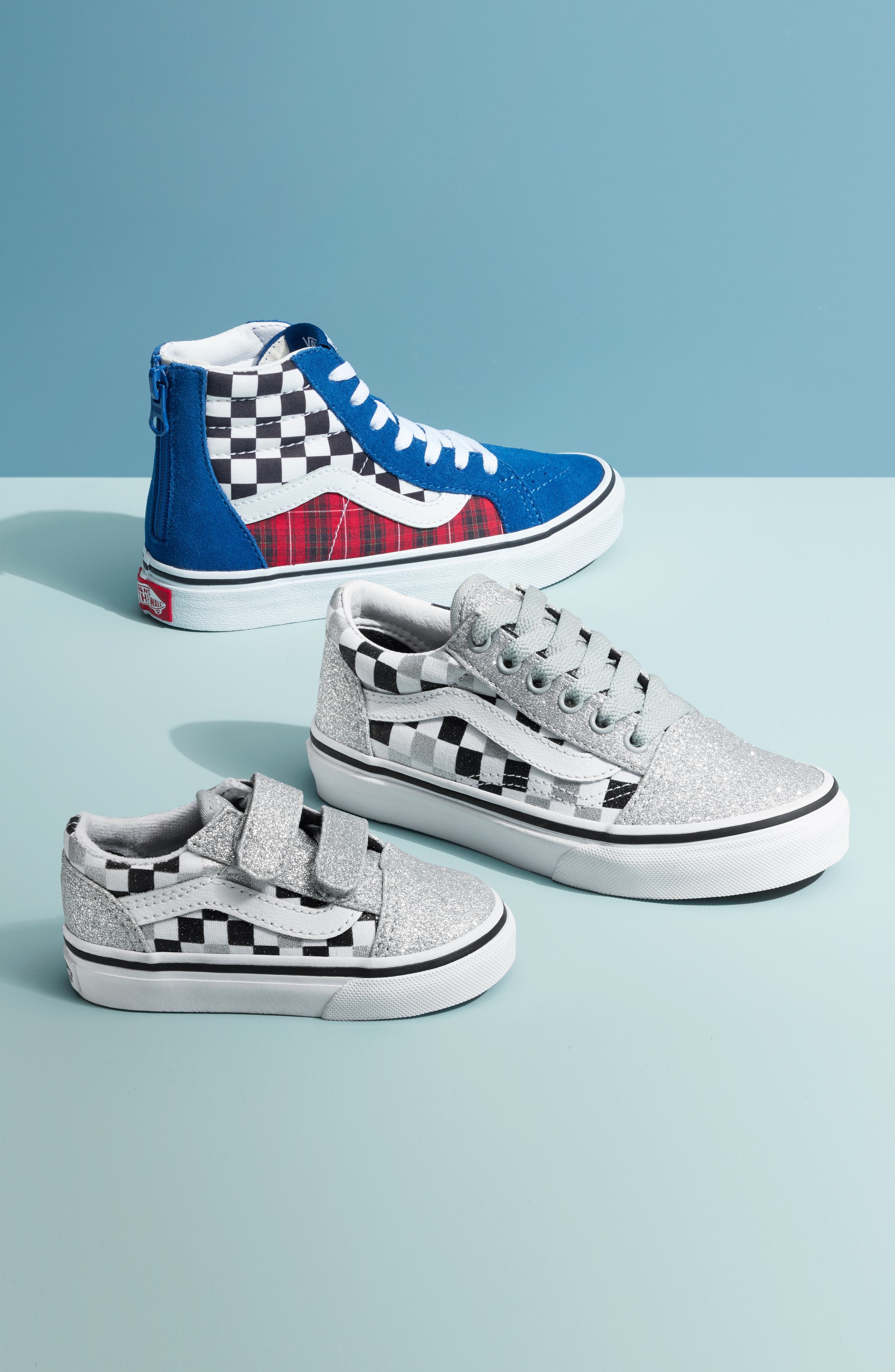 Vans Kids' Old Skool Sneaker, Alternate, color, Retro Pop Black/Red