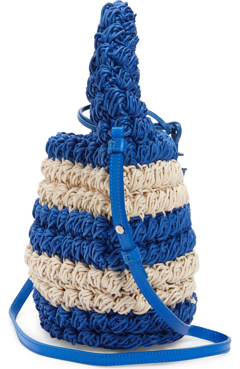 JW Anderson Popcorn Crocheted Cotton Basket Bag, Alternate, color,