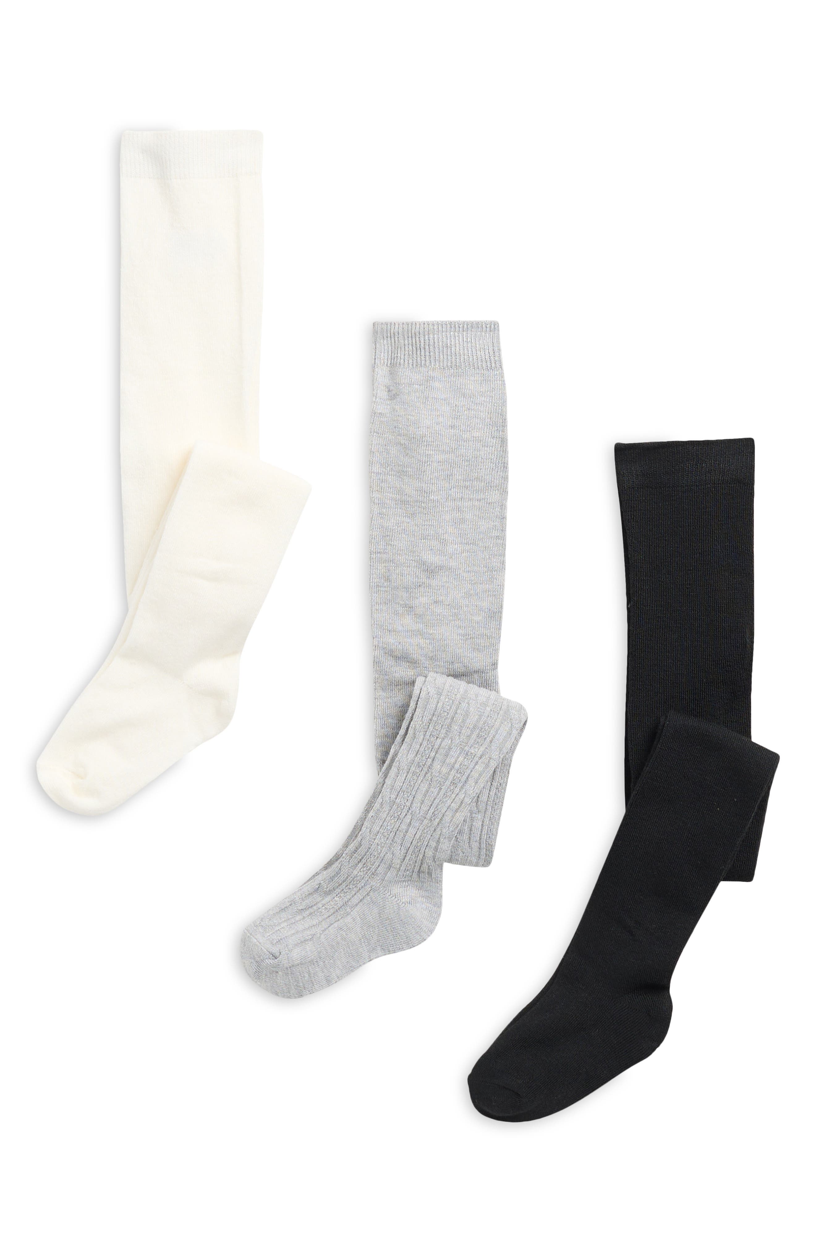 Charlotte 3-Pack Cable Knit Sweater Tights
