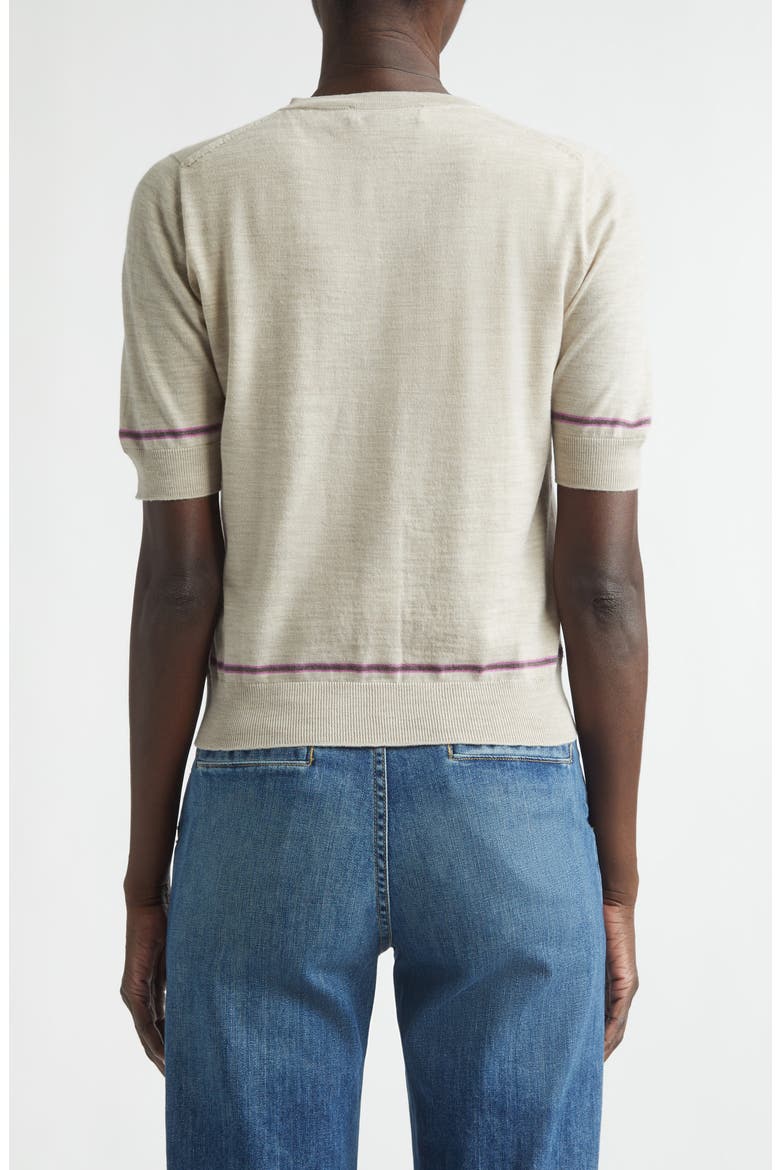 Brae Sleeveless Merino Wool & Cashmere Sweater, Alternate, color, NATURAL COLOURWAY
