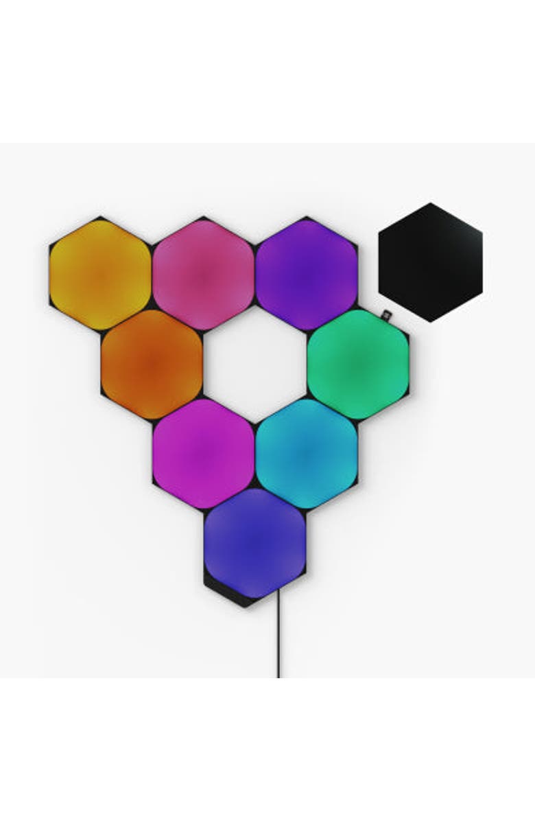 Nanoleaf Shapes Limited Edition Ultra Black Hexagons Smarter Kit, Main, color, Multicolor
