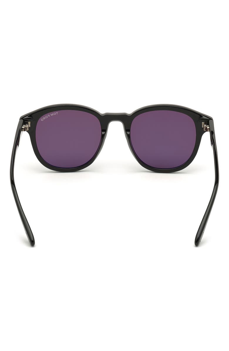 TOM FORD 50mm Round Sunglasses, Alternate, color, 