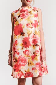 Frances Valentine Diplomat Mini Dress Sleeveless English Rose