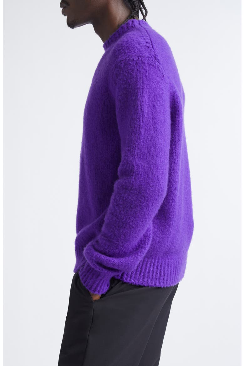 Pure Cashmere Crewneck Sweater, Alternate, color, GV590 ELECTRIC PURPLE