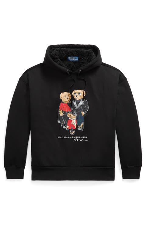 Polo Bear Graphic Fleece Hoodie