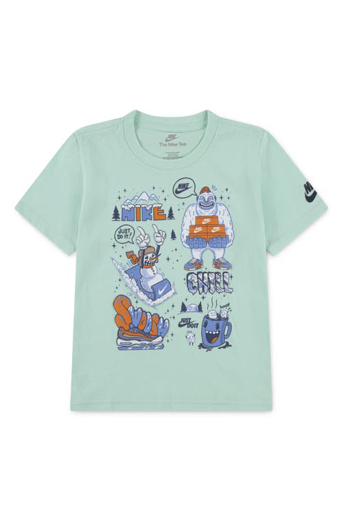 Nike Kids' Holiday Right Graphic T-shirt In Green