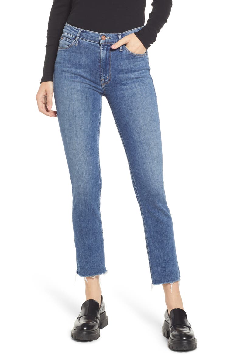 The Dazzler Raw Hem Ankle Jeans, Main, color, THIS TIME NEXT YEAR
