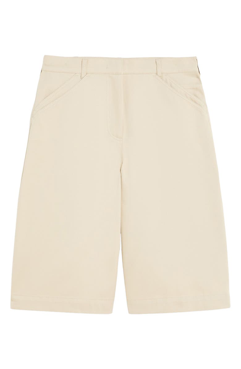 Weekend Max Mara Cotton Utility Culottes, Alternate, color, Beige