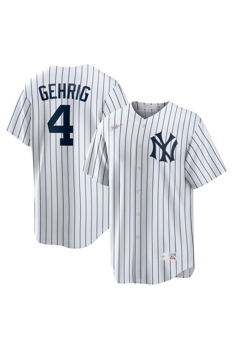 Men's Nike Lou Gehrig White New York Yankees Home Cooperstown Collection Player Jersey, Main, color, White