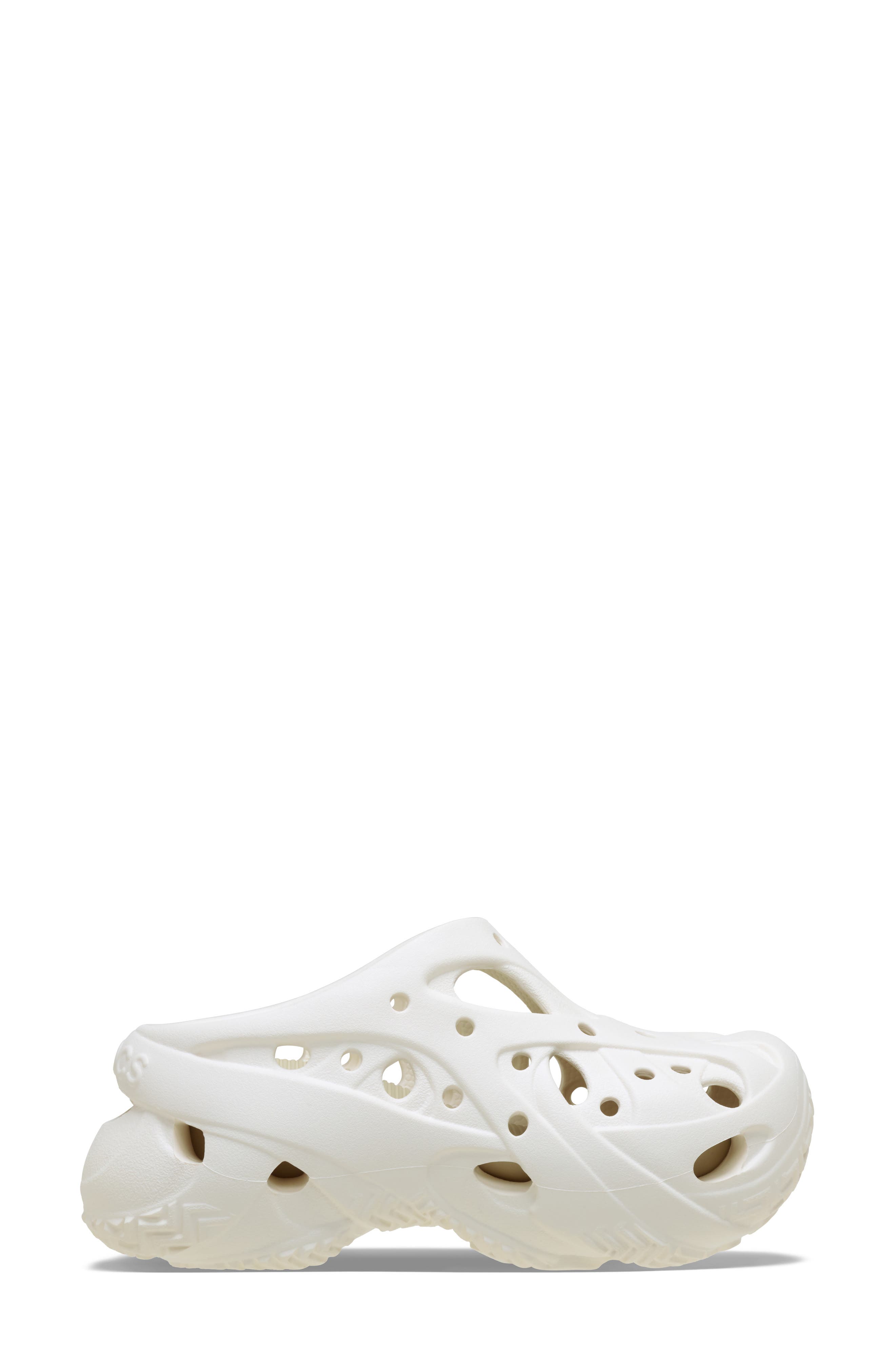 CROCS Caged Platform Clog, Alternate, color, Chalk