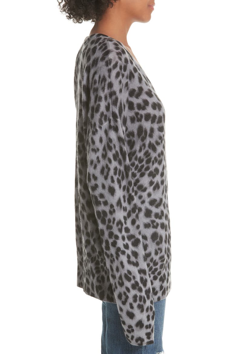 Dee Leopard Print Cashmere Sweater, Alternate, color, VINTAGE INK MULTI