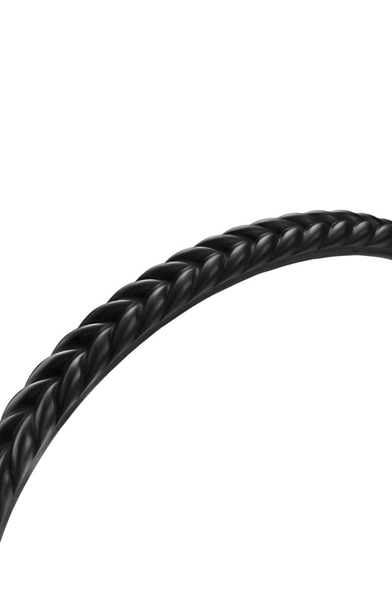 David Yurman Chevron Flex Bracelet in Black Titanium, 5mm, Alternate, color, Alternative Material
