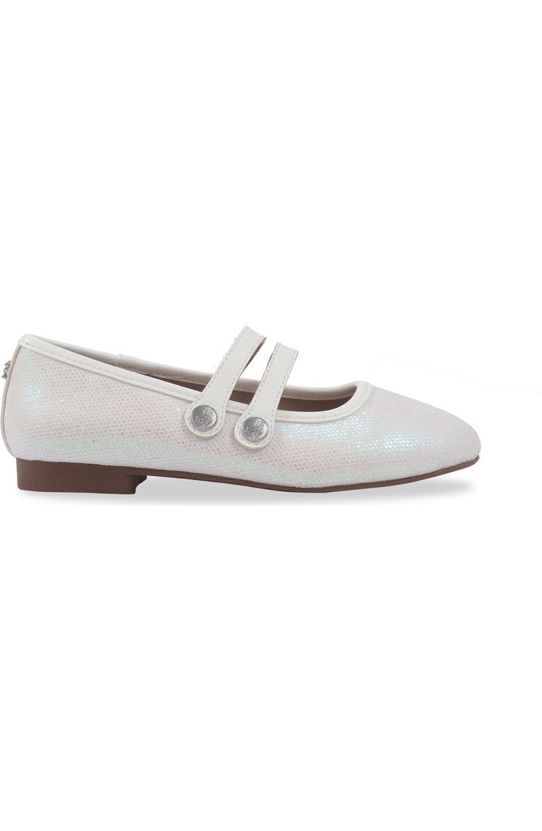 Sam Edelman Kids' Michaela Button Mary Jane Flat, Alternate, color, White