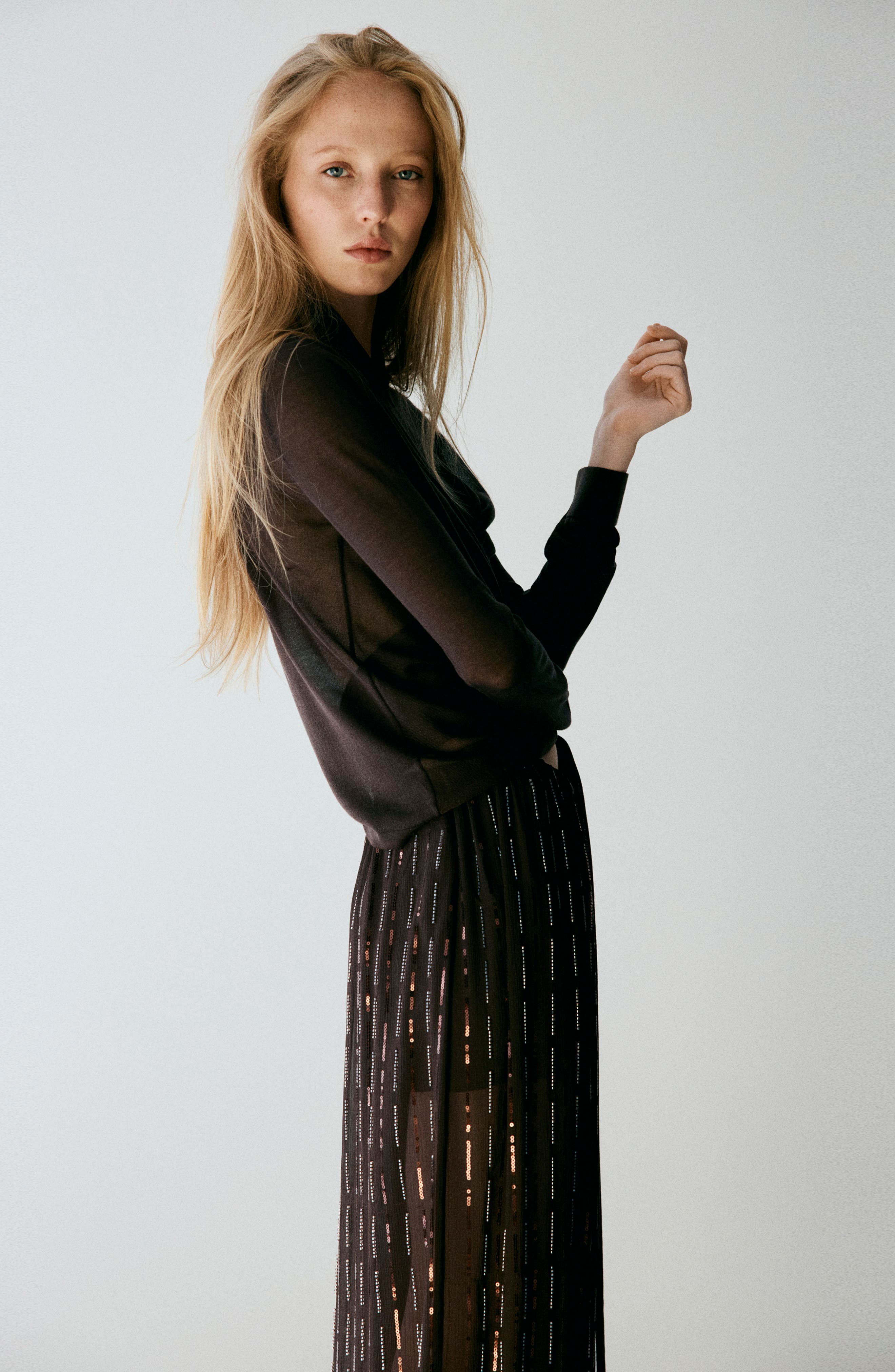 MANGO Sequin Harem Pants (Women) | Nordstrom