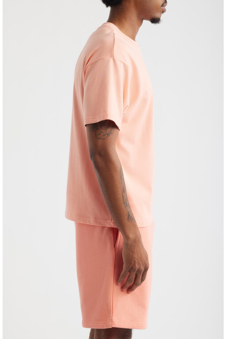 Atom Cotton T-Shirt, Alternate, color, PEACH AMBER
