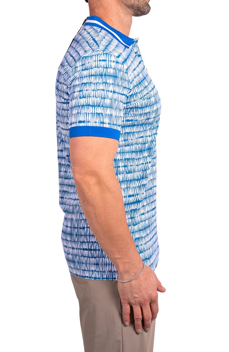 Maceoo Ascension0035 Blue Stretch Nylon Polo, Alternate, color, Blue