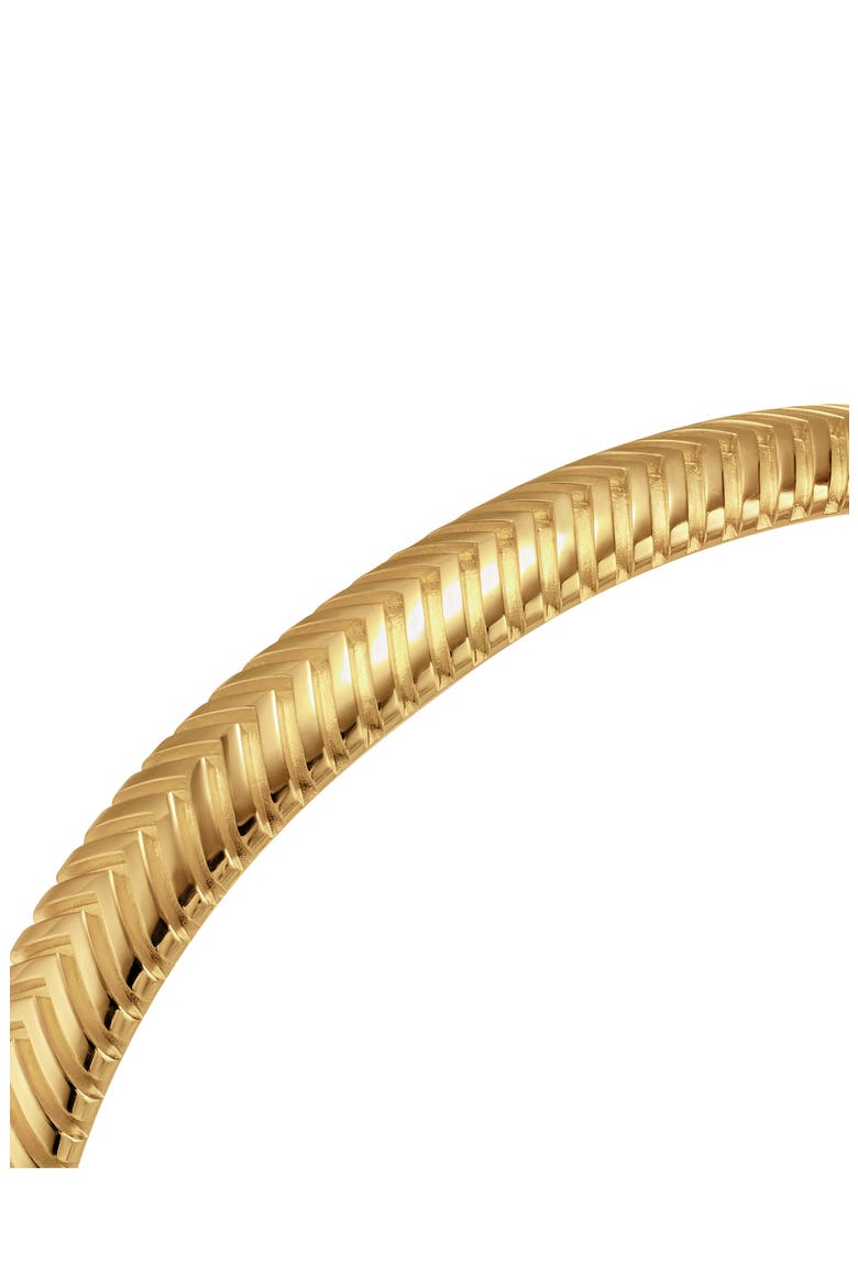 Chevron Cuff Bracelet in 18K Yellow Gold, Alternate, color, GOLD