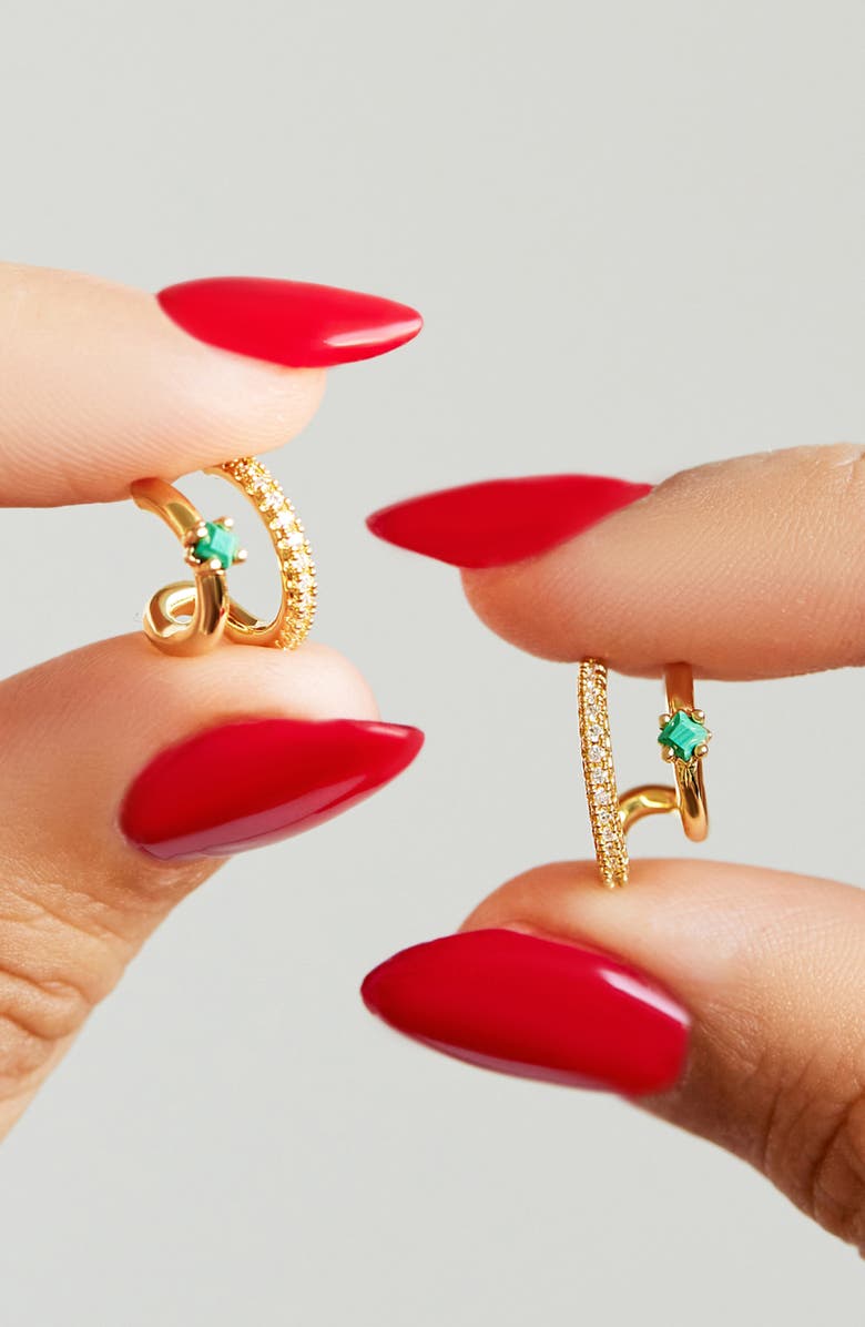 Ana Luisa Double Hoop Earrings - Percy, Alternate, color, Gold