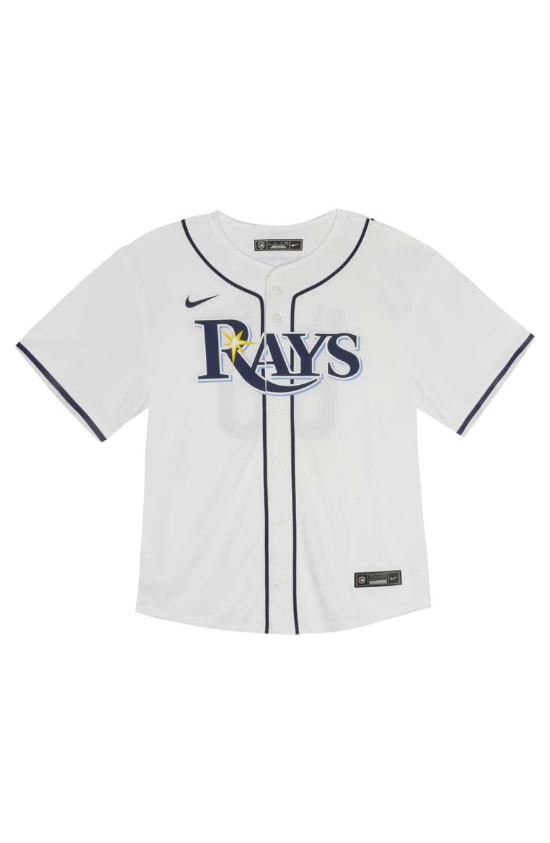 Nike Youth Nike  White Tampa Bay Rays Home Game Jersey, Alternate, color, White