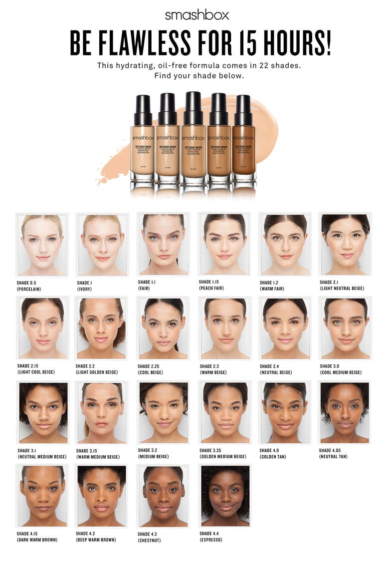 Studio Skin 15 Hour Wear Hydrating Foundation, Alternate, color, 3.05 MEDIUM WARM GOLDEN