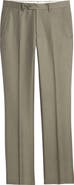 Santorelli Roma Flat Front Loro Piana Wool Serge Dress Pants