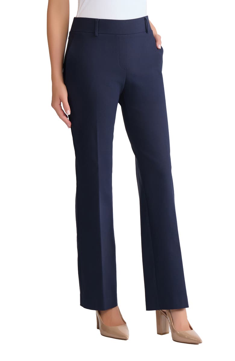 Jones New York Pull-On Straight Leg Ankle Pants, Alternate, color, Pacific Navy