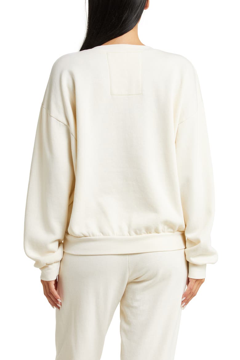 Bolt Heart Cotton Blend Sweatshirt, Alternate, color, VINTAGE WHITE
