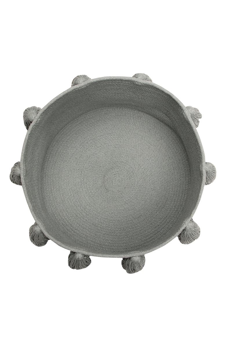 Lorena Canals Tassel Basket, Alternate, color, Light Grey