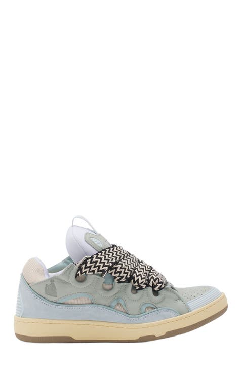 LEATHER CURB SNEAKERS (WOMEN AND MEN)