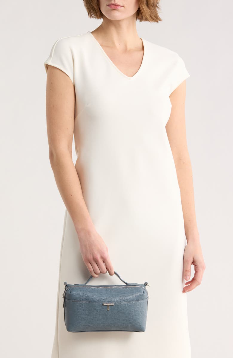 Tahari Top Handle Crossbody Wallet, Alternate, color, Mist