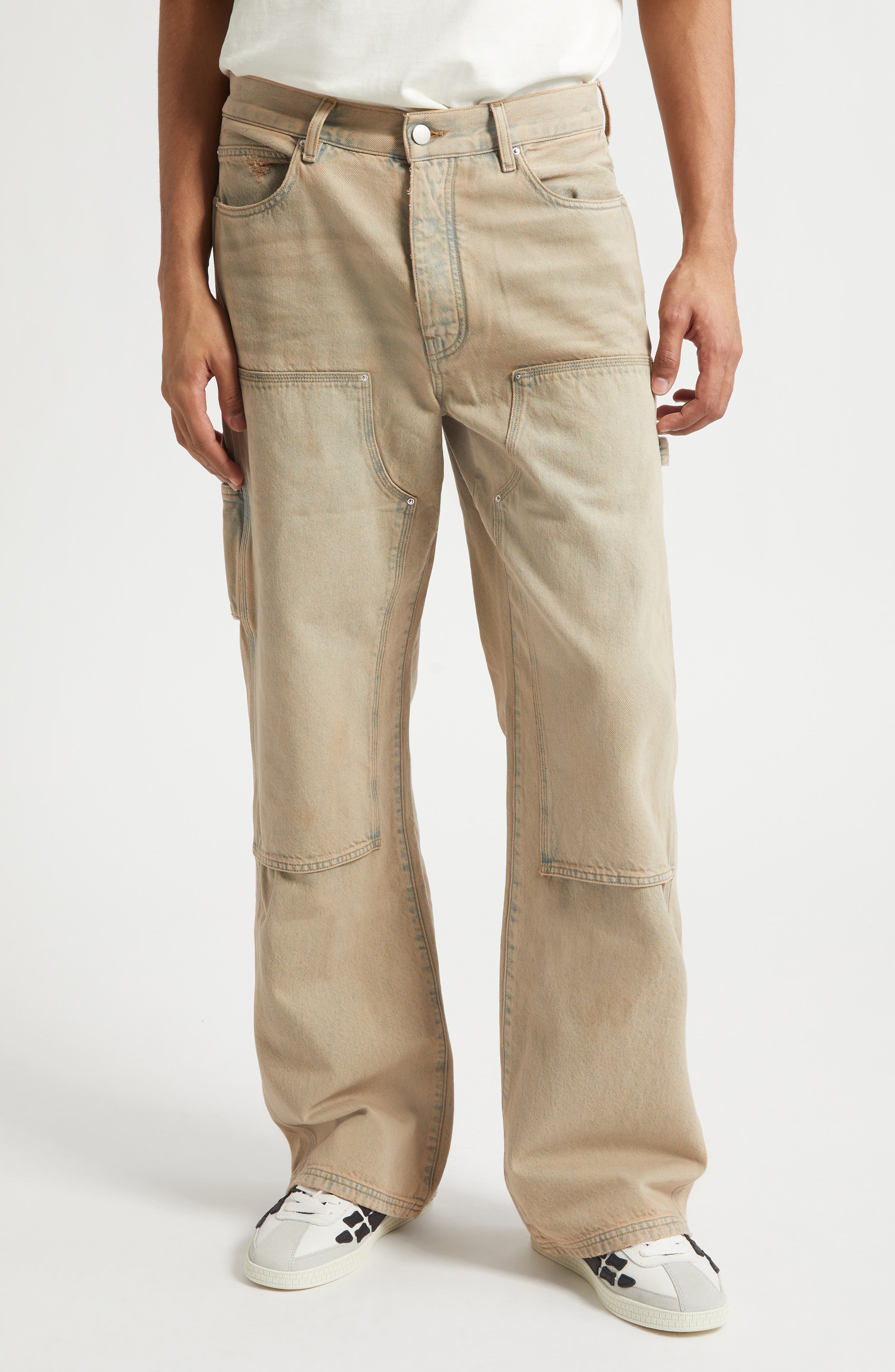 Lightweight Distressed Carpenter Jeans