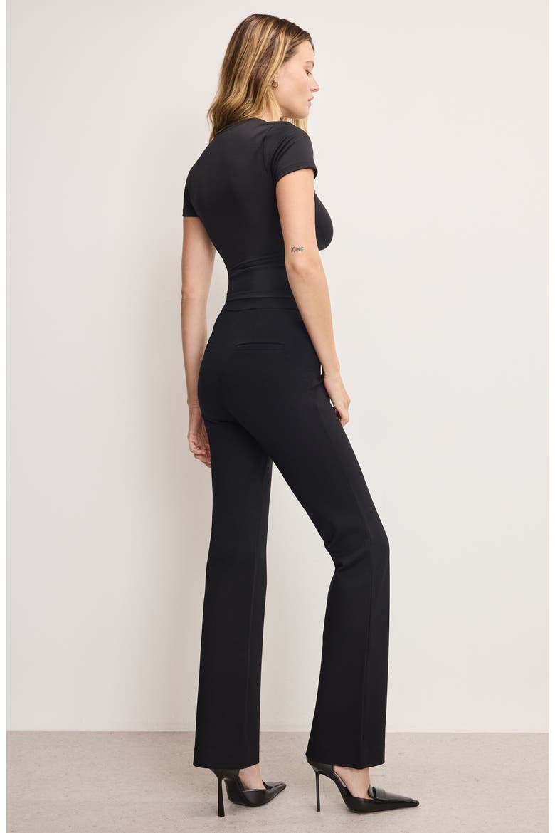 Ponte Straight Leg Pants, Alternate, color, BLACK001