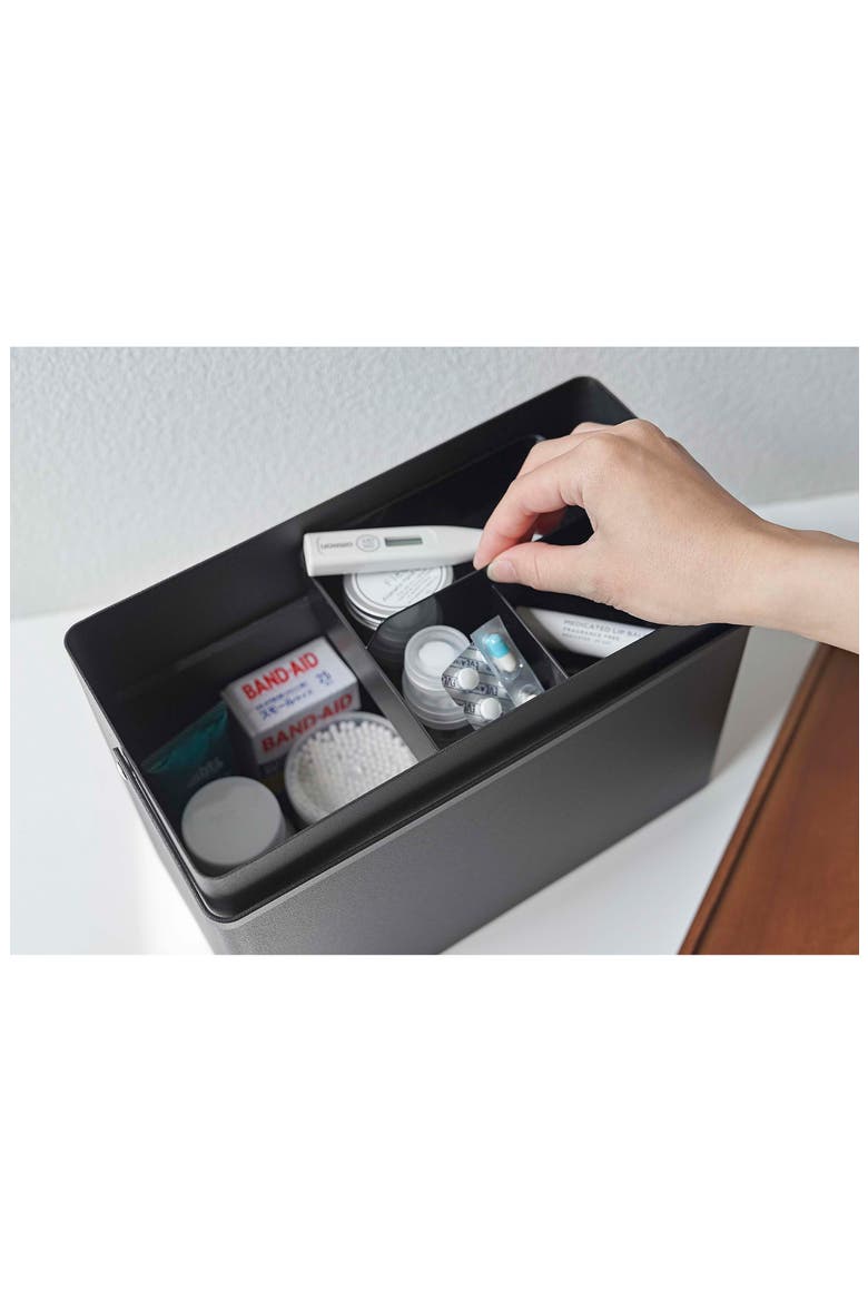 Odds & Ends Steel Organizer, Alternate, color, BLACK