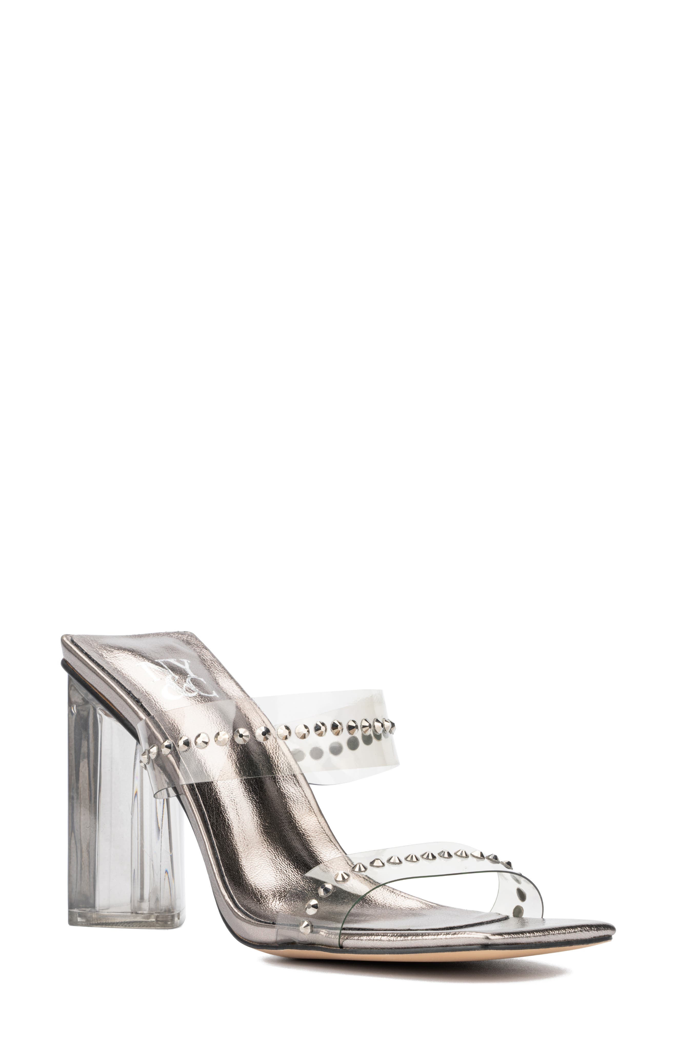 NEW YORK AND COMPANY Zeta Embellished Heeled Sandal, Main, color, 