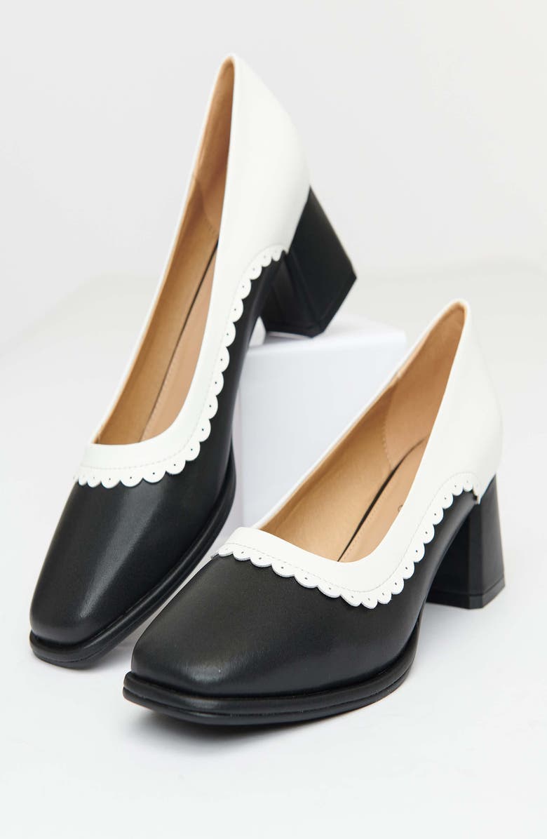Unique Vintage 1950s Square Toe Pumps, Main, color,