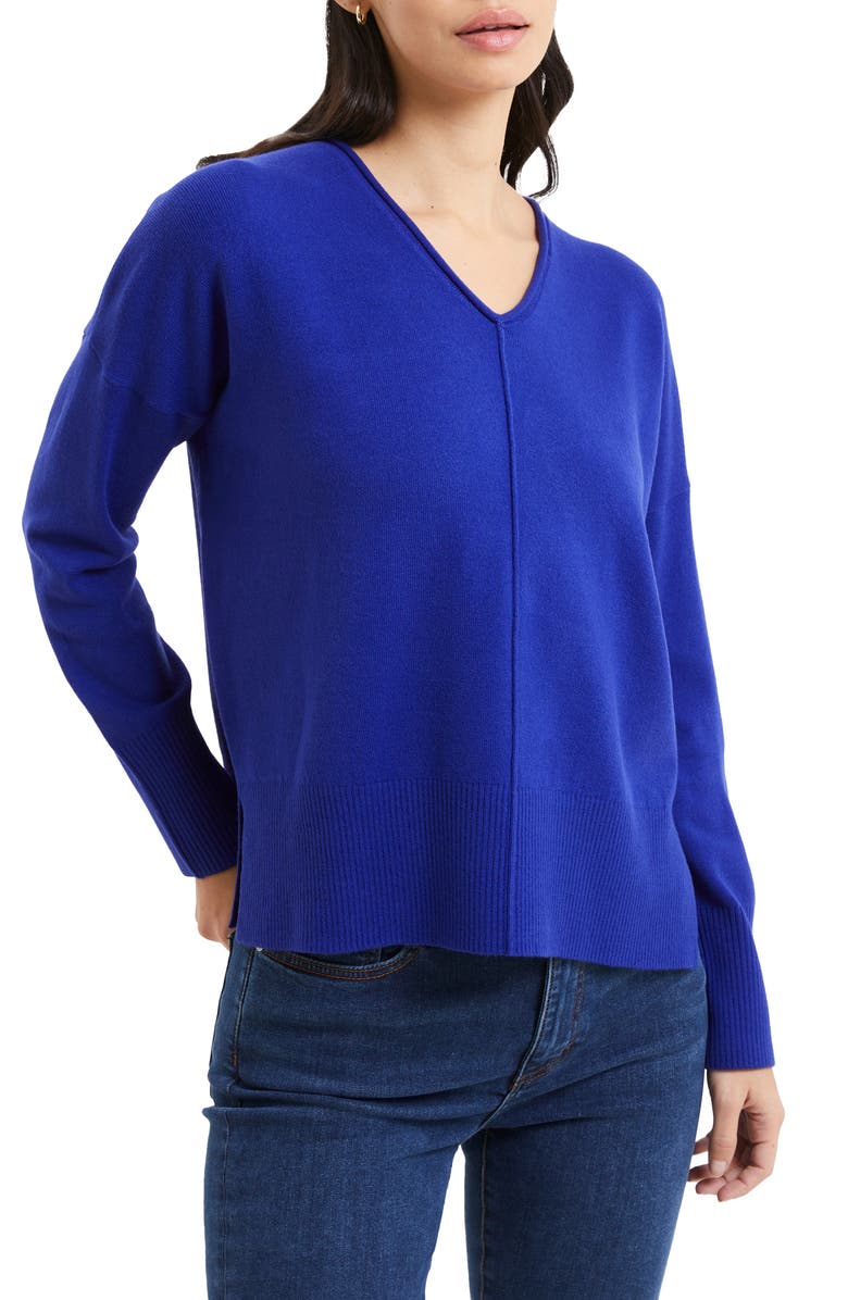 French Connection Babysoft V-Neck Sweater, Main, color, 
