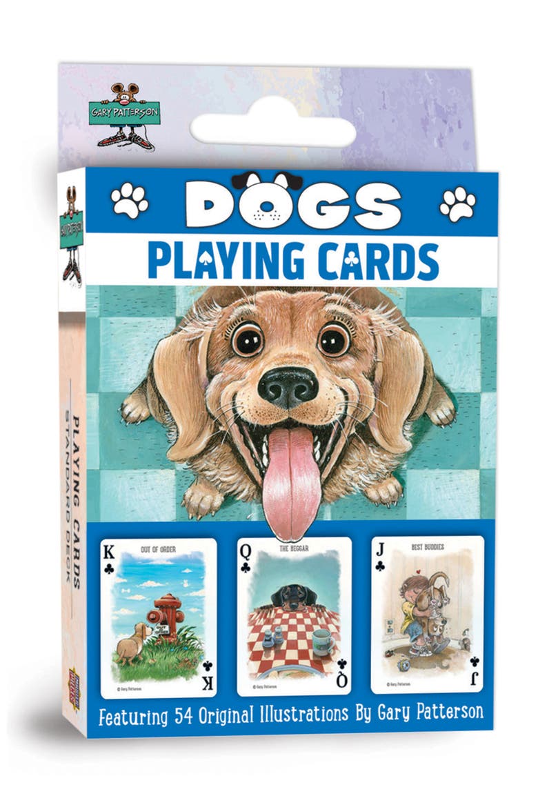 Dogs Playing Cards, Main, color, Multicolor