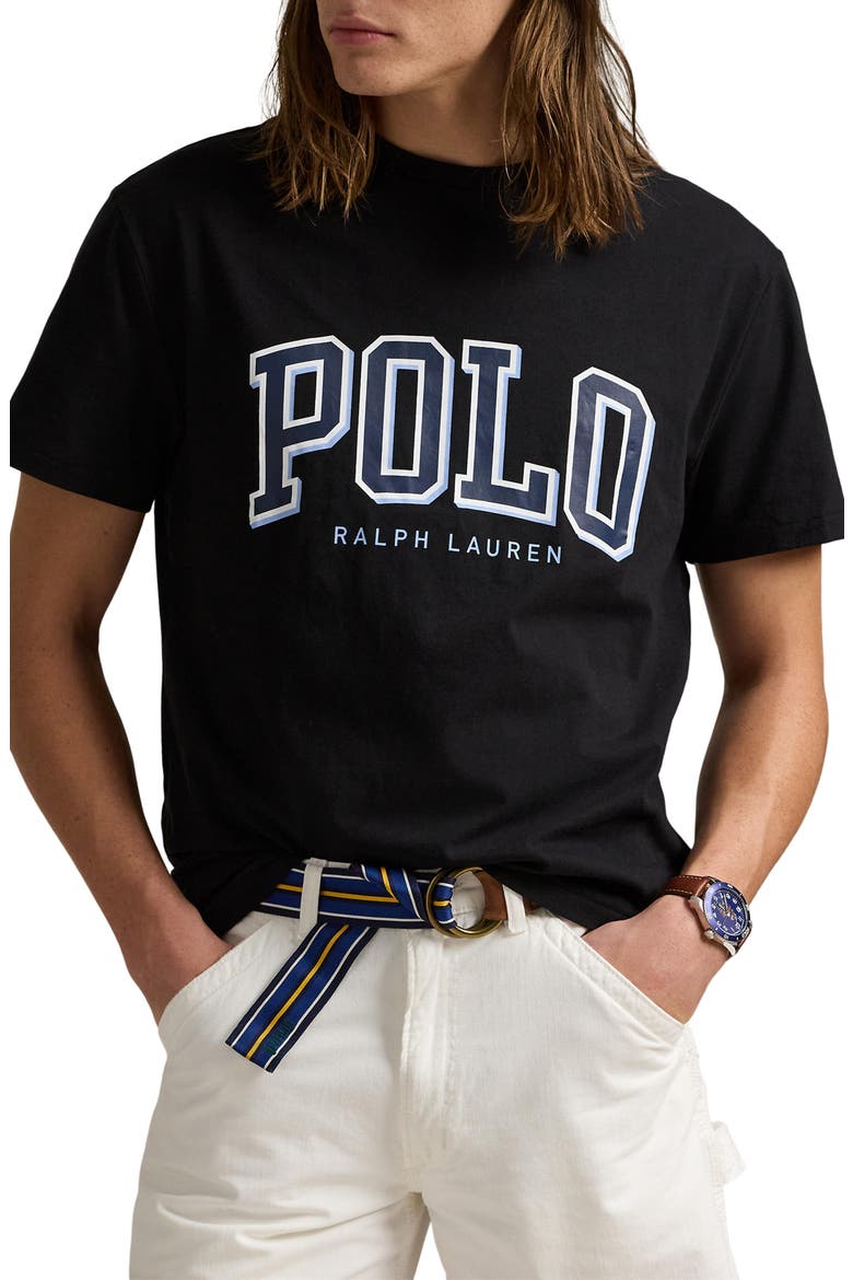 Logo Graphic T-Shirt, Main, color, POLO BLACK