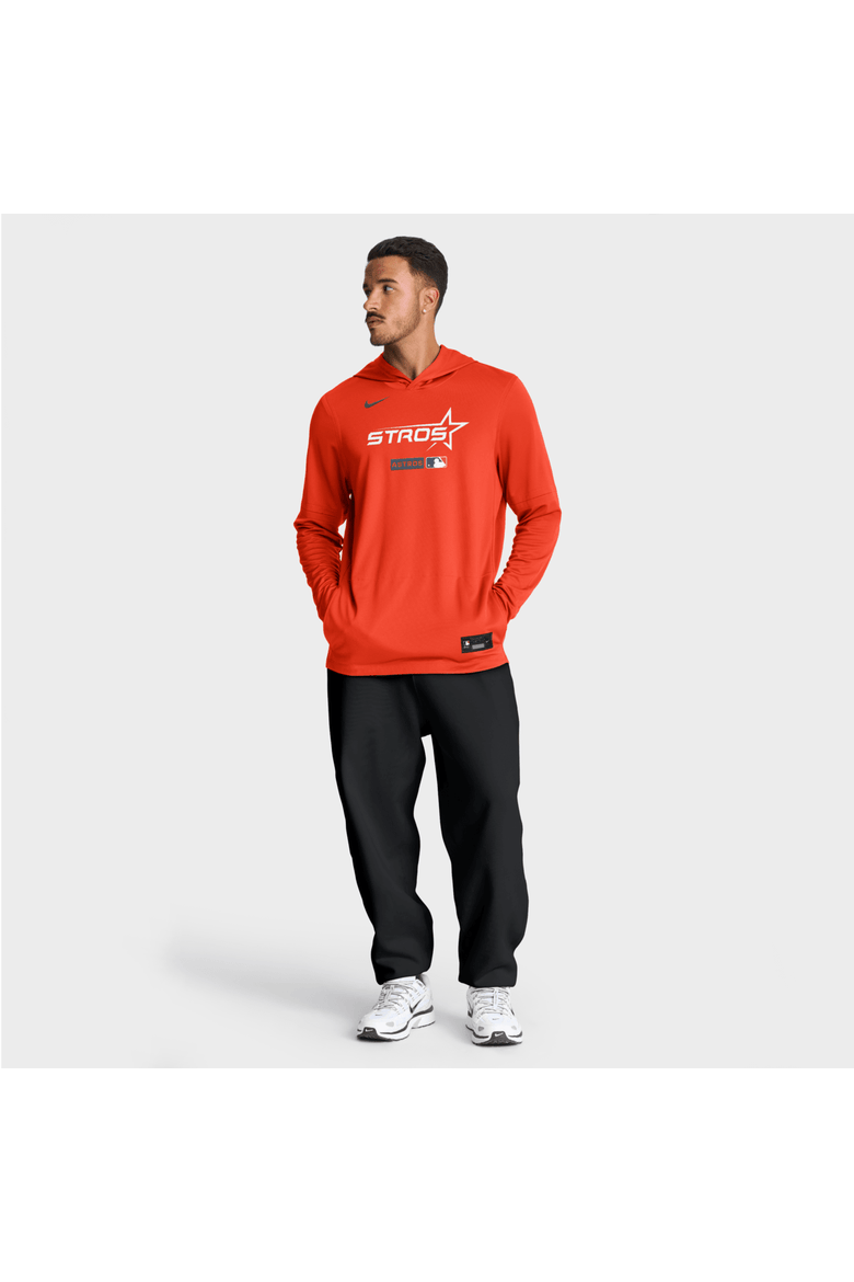 Men's Nike Orange Houston Astros City Connect Dri-FIT Long Sleeve Hooded T-Shirt, Alternate, color, Orange